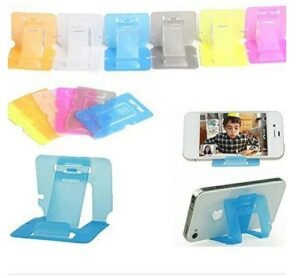 Flexible Plastic Mobile Stand Random Color (Pack Of 10)