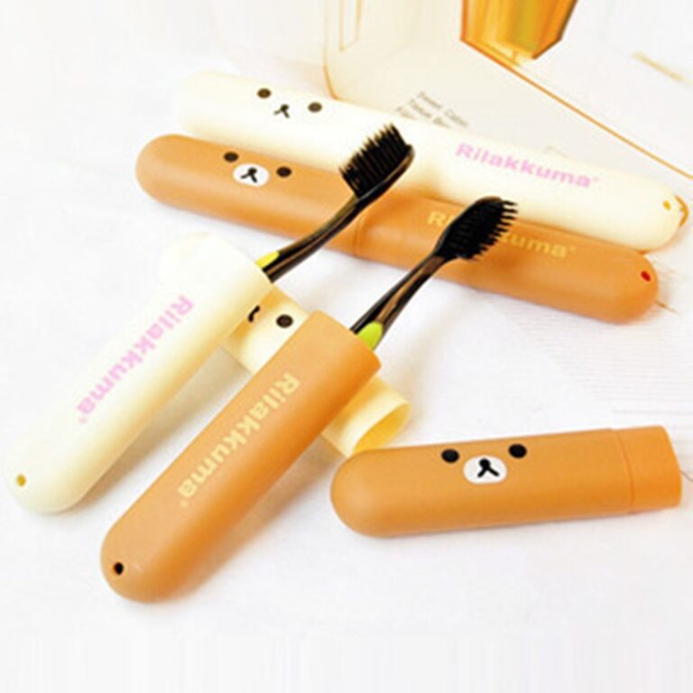 3 Pcs Mini Cute Cartoon Toothbrush Box