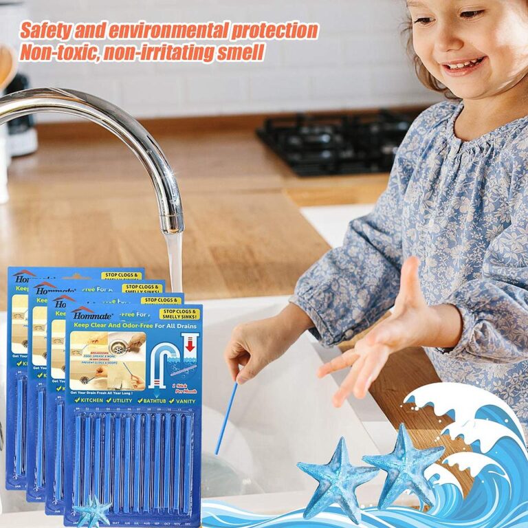 12 Pcs Sani Sticks Drain Cleaner & Odor Remover