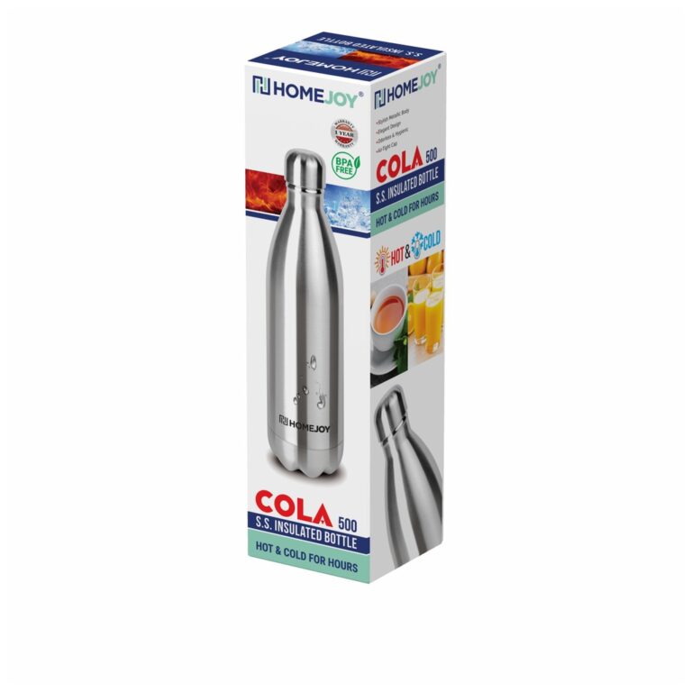 HomeJoy Hot & Cold Cola Bottle 500 ml + Free Bottle Brush