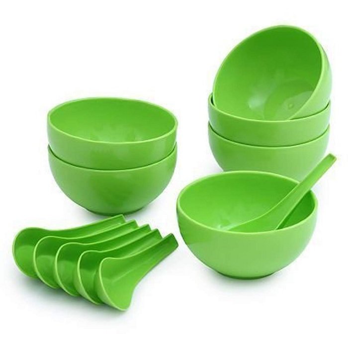 6 Bowl With 6 Spoon Set